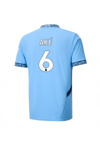 Manchester City Nathan Ake #6 Voetbaltruitje Thuis tenue 2024-25 Korte Mouw